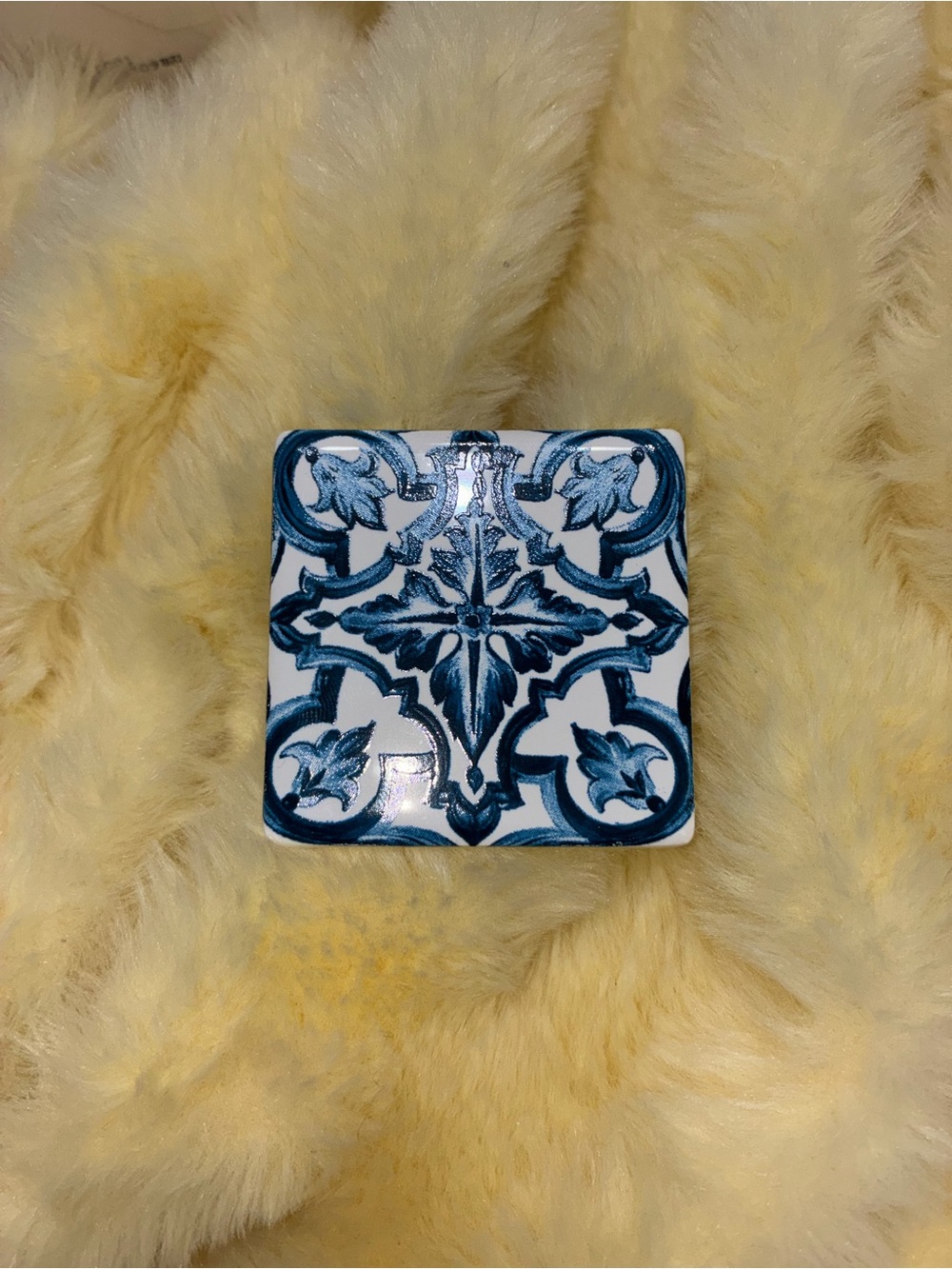 Dolce & Gabbana Blue and White Ceramic Accent Tile